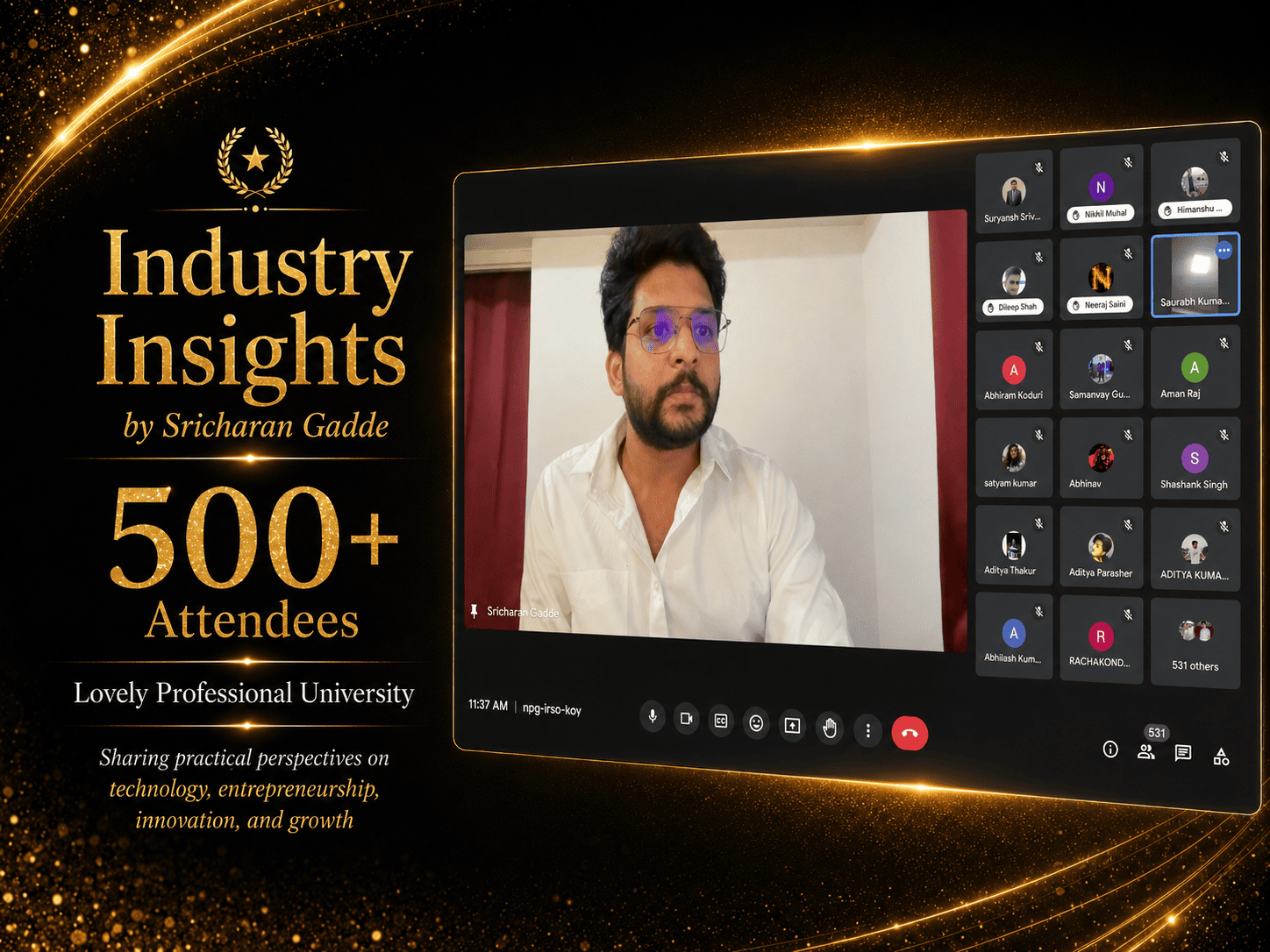 Industry insights by Sricharan Gadde